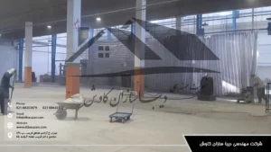 اجرای حرفه‌ای کفپوش سالن صنعتی توسط دیبا سازان