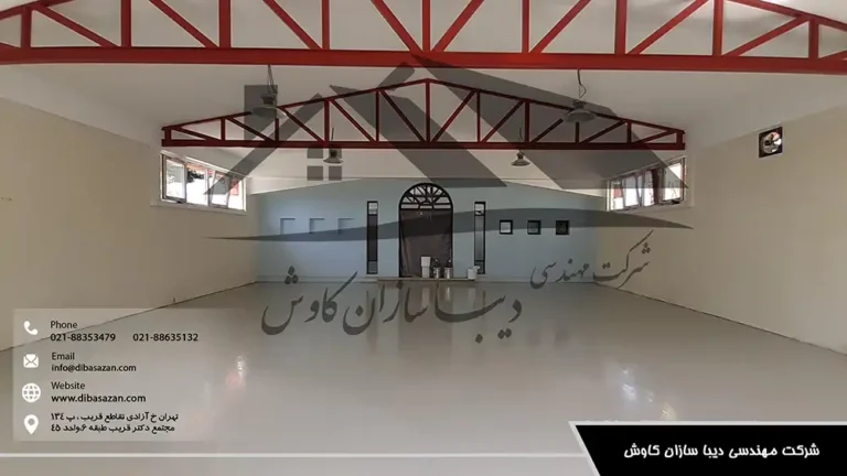 نمای نهایی کفپوش پلی یورتان سالن ورزشی